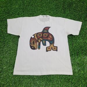 Vintage 80s Native-American Shirt Womens Medium 19x22 USA